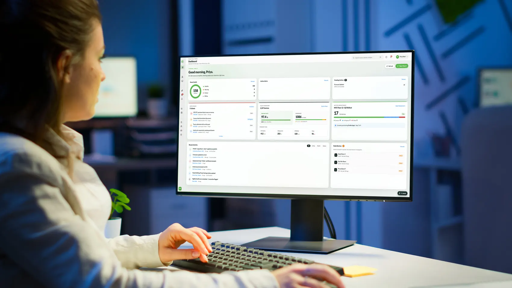 DTEN Orbit Pro dashboard in use