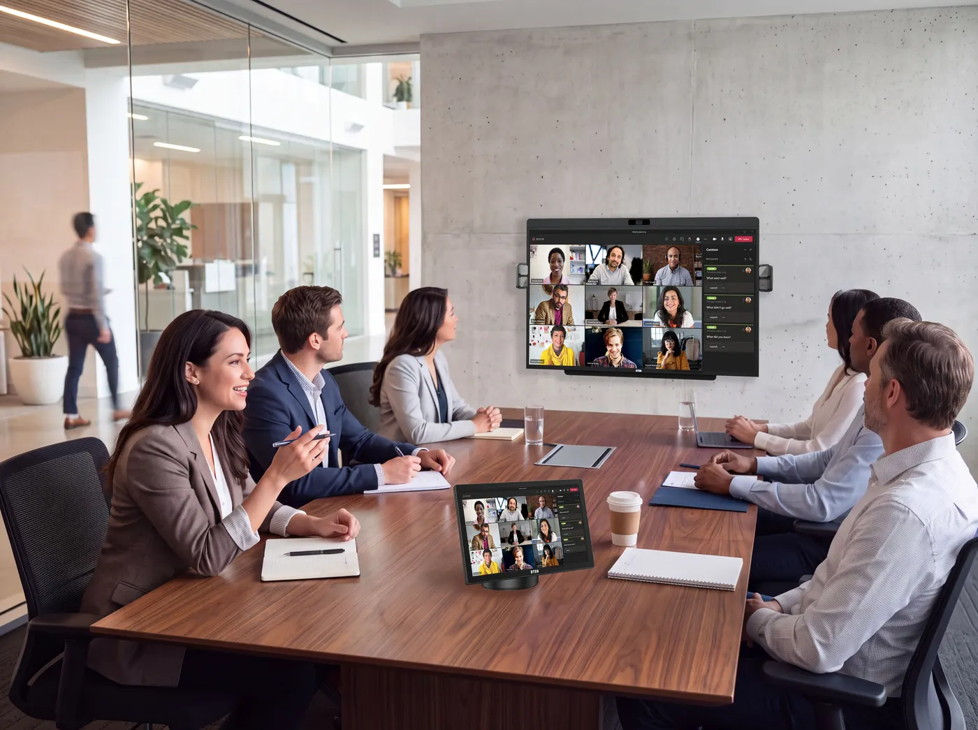 Complete conference room with DTEN system