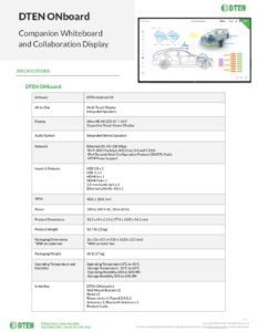 ONBoard Specs