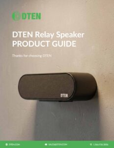 Relay Speaker Product Guide
